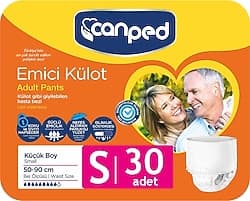 Canped Emici Külot Küçük Boy S 30'lu Hasta Bezi ürün görseli