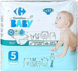 Carrefour Baby 5 Numara Junior 32'li Bebek Bezi ürün görseli