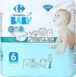 Carrefour Baby 6 Numara XL 28'li Bebek Bezi ürün görseli