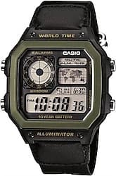 Casio Standart AE-1200WHB-1BVDF Kumaş Kordon Siyah Erkek Kol Saati ürün görseli