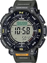 Casio Pro-Trek PRG-340-3DR Silikon Kordon Haki Erkek Kol Saati ürün görseli
