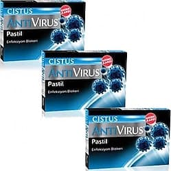 Cistus Antivirüs 10'lu Pastil 3 Adet ürün görseli