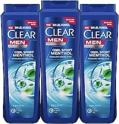 Clear Men Cool Sport Menthol 600 ml 3 Adet Kepek Şampuanı ürün görseli