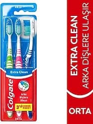 Colgate Extra Clean Orta 2+1 Diş Fırçası ürün görseli