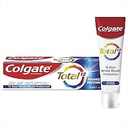 Colgate Total Gelişmiş Beyazlık 75 ml Florürlü Diş Macunu ürün görseli