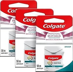 Colgate Total Profesyonel Diş Eti Sağlığı Nane Aromalı 50 m 3 Adet Diş İpi ürün görseli