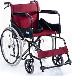 Comfort Plus DM809 Bordo Refakatçili Standart Tekerlekli Sandalye ürün görseli