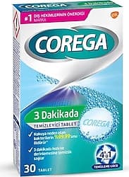 Corega 3 Dakikada 30'lu Protez Temizleme Tableti ürün görseli