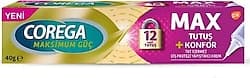 Corega Max Tutuş + Konfor Tat İçermez 40 gr Protez Diş Yapıştırıcı ürün görseli