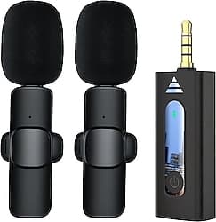 Coverzone K35 2'li 3.5 mm Kablosuz Yaka Mikrofonu ürün görseli
