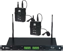 Denox ATR-720 UHF Band Çift Yaka Tipi Telsiz Mikrofon Seti ürün görseli
