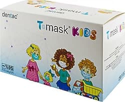 Dentac T-Mask Kids 3 Katlı Cerrahi Renkli Çocuk Maskesi 50'li ürün görseli