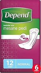 Depend Normal 12'li 6 Paket Mesane Pedi ürün görseli