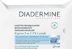 Diadermine Express 3'ü 1 Arada 40'lı Makyaj Temizleme Mendili ürün görseli