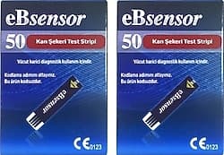 EBsensor 50'li 2 Kutu Şeker Ölçüm Çubuğu ürün görseli