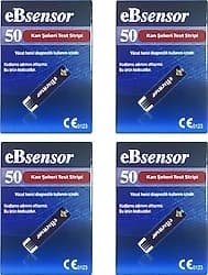 EBsensor 50'li 4 Kutu Şeker Ölçüm Çubuğu ürün görseli