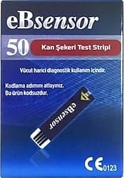 EBsensor 50'li Şeker Ölçüm Stribi ürün görseli