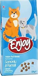 Enjoy Somonlu ve Hamsili 10 kg Yetişkin Kedi Maması ürün görseli
