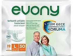 Evony Belbantlı Büyük Boy L 30'lu Hasta Bezi ürün görseli