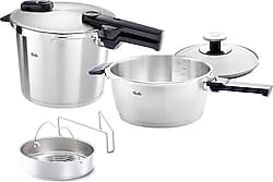 Fissler Vitaquick Premium Buhar Aparatlı 6 lt + 3.5 lt Düdüklü Tencere ürün görseli
