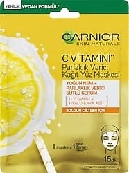 Garnier Skin Naturals C Vitamini Parlaklık Verici Kağıt Yüz Maskesi ürün görseli