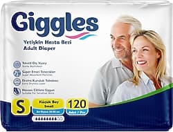 Giggles Belbantlı Küçük Boy S 30'lu 4 Adet Hasta Bezi ürün görseli