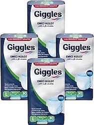 Giggles Emici Külot Büyük Boy L 30'lu 4 Adet Hasta Bezi ürün görseli