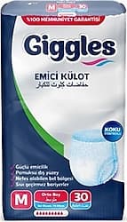 Giggles Emici Külot Orta Boy M 30'lu Hasta Bezi ürün görseli