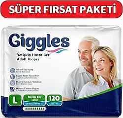Giggles Belbantlı Büyük Boy L 30'lu 4 Adet Hasta Bezi ürün görseli