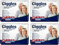 Giggles Belbantlı Orta Boy M 30'lu 4 Adet Hasta Bezi ürün görseli
