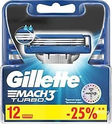 Gillette Mach3 Turbo 12'li Yedek Tıraş Bıçağı ürün görseli