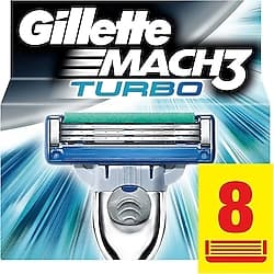 Gillette Mach3 Turbo 8'li Yedek Tıraş Bıçağı ürün görseli