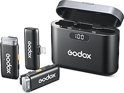 Godox WES1 Kit2 2'li Lightning Kablosuz Yaka Mikrofonu ürün görseli