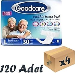 Goodcare Belbantlı Büyük Boy L 30'lu 4 Adet Hasta Bezi ürün görseli