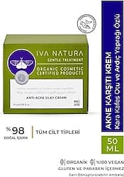 Iva Natura Organik Akne Karşıtı Krem Çay Ağacı Yağı ve Karakafes Otu 50 ml ürün görseli