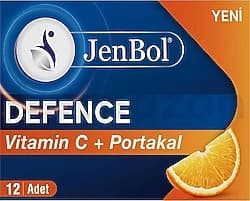 Jenbol Defence Vitamin C ve Portakal 12'li Pastil ürün görseli