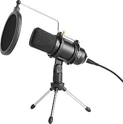 Jwin MIC-300 Stand ve Pop Filtreli Profesyonel Youtuber Mikrofonu ürün görseli