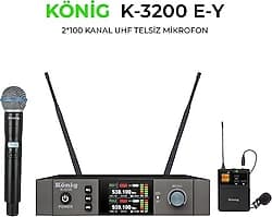 König K-3200 UHF Telsiz El + Yaka Mikrofonu ürün görseli
