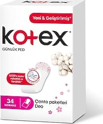 Kotex Normal Parfümlü 34'lü Günlük Ped ürün görseli