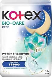 Kotex Bio-Care Gece Boy 6 14'lü Hijyenik Ped ürün görseli