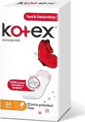 Kotex İnce Parfümlü 34'lü Günlük Ped ürün görseli