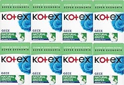 Kotex Natural Gece 14'lü 8 Adet Hijyenik Ped ürün görseli