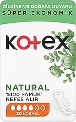 Kotex Natural Ultra Normal Hijyenik Ped 20'li ürün görseli