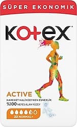 Kotex Active Normal 22'li Süper Eko Hijyenik Ped ürün görseli