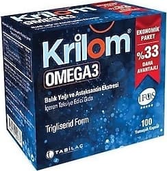 Krilom Omega 3 Balık Yağı 100 Kapsül ürün görseli