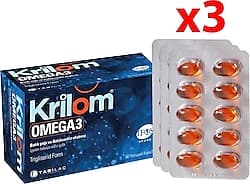 Krilom Omega 3 Balık Yağı 50 Kapsül 3'lü ürün görseli