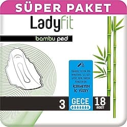 Ladyfit Bambu Süper Gece 18'li Ped ürün görseli