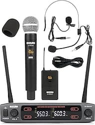 Lastvoice LV-502EY UHF 2'li EL Yaka Headset Mikrofon ürün görseli