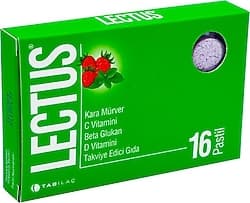 Lectus Kara Mürverli 16'lı Pastil ürün görseli