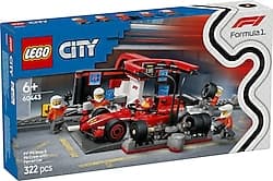 Lego 60443 City Ferrari Arabalı F1 Pit Stop ve Pit Ekibi ürün görseli
